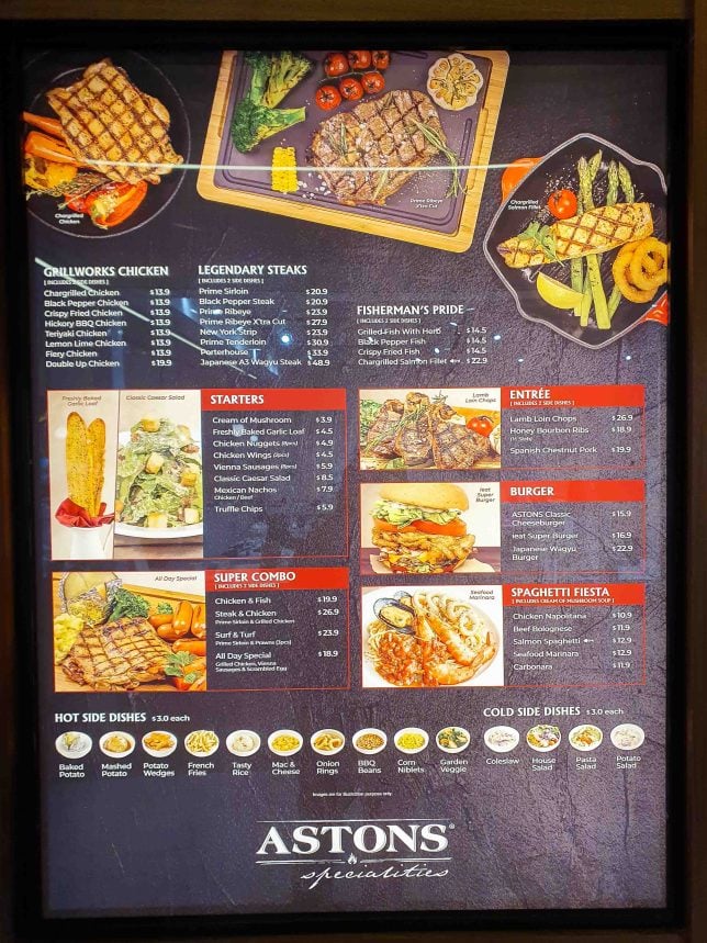 Aston Menu