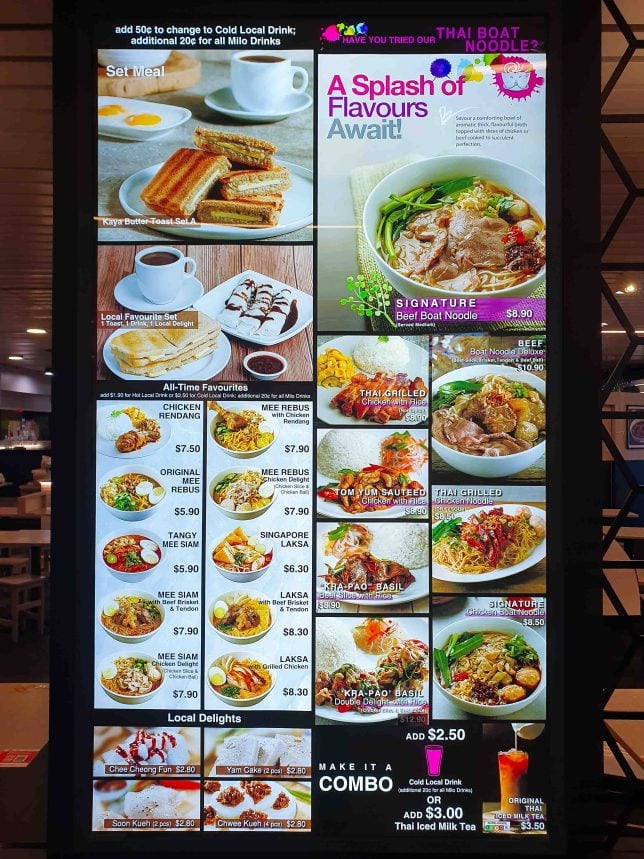 Menu of Kaffee & Toast / Thai Noodle Bar