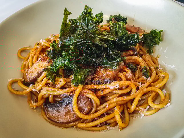 Kinoko Pasta at Hello Arigato