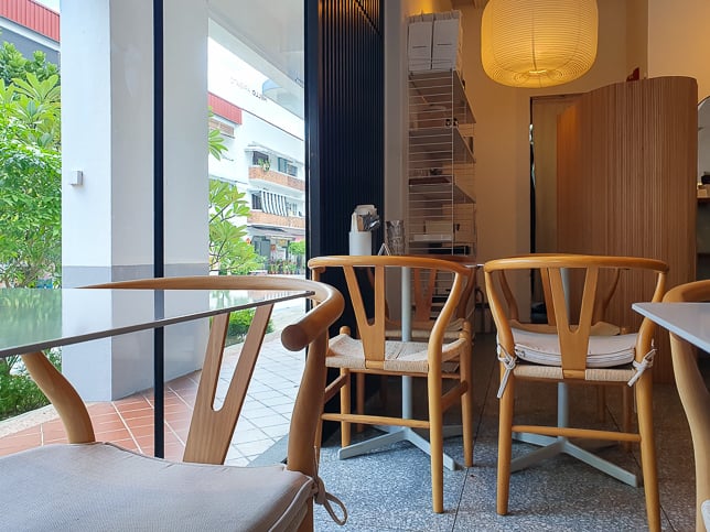 Hello Arigato looiking out to Eng Hoon Street 