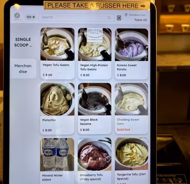 Tofu G Gelato Mandarin Gallery Singapore Menu