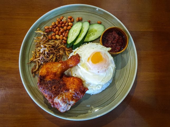Ayam Berempah Leg Nasi Lemak  at Wild Coco 