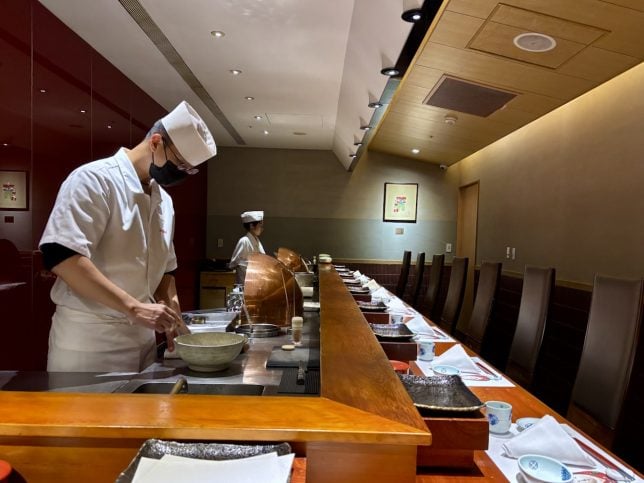 Tempura Lunch at Yamazato Okura Taipei 