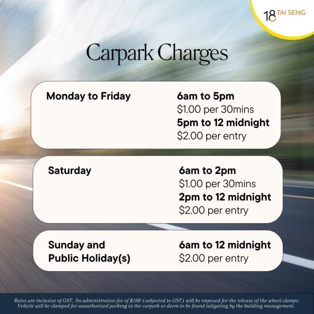 18 Tai Seng Car Park Charges