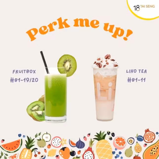 18 Tai Seng Perk Me up (image from 18 Tai Seng)