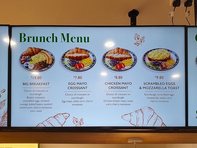 Au Croissant Brunch Menu