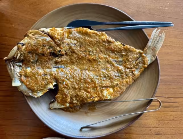 Esmero - grilled rock fish 