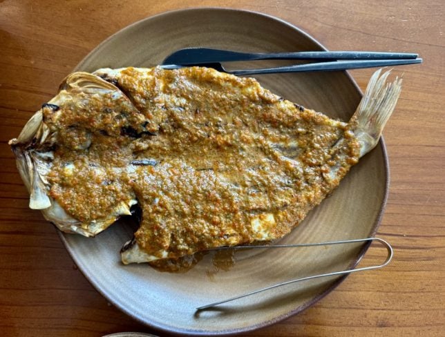 Esmero - grilled rock fish 