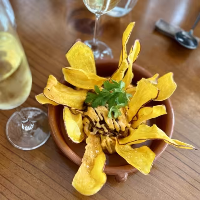 Esmero - crisp sweet potato slices