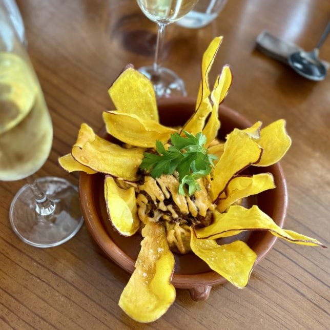 Esmero - crisp sweet potato slices
