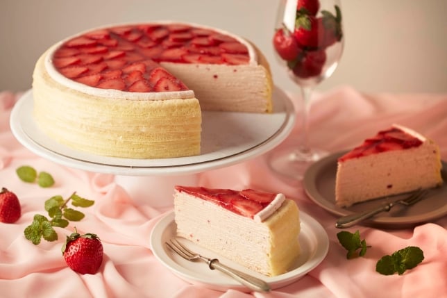 Lady M Blossom Strawberry Mille Crepes