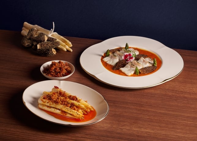 Man Fu Yuan Morel and Asparagus Frasers House, a Luxury Collection Hotel, Singapore
