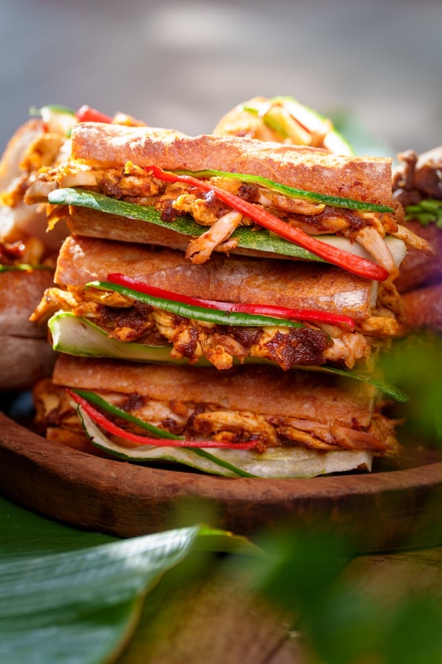 Nonyanita Café - Chicken Rendang Sandwich