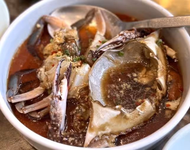 Samwon Garden Seoul restaurant marinated crab