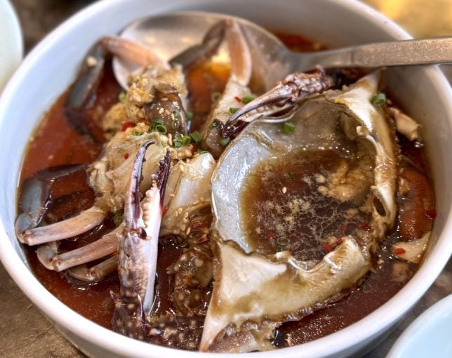 Samwon Garden Seoul restaurant marinated crab