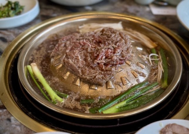 Samwon Garden Seoul restaurant beef bulgogi