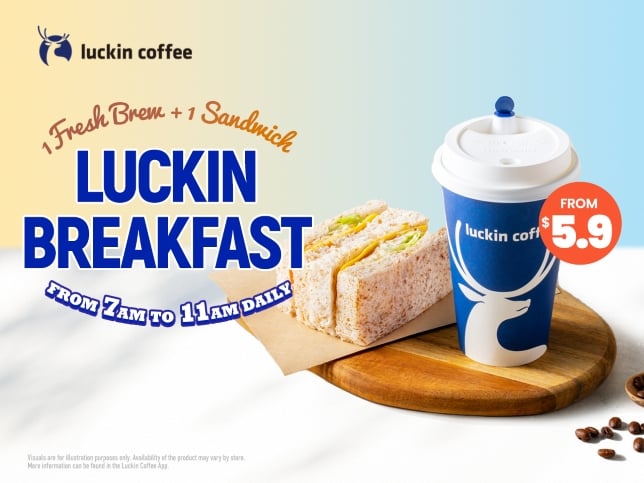 Luckin Coffee adds breakfast sandwiches 