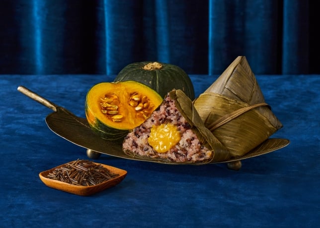 Man Fu Yuan - Dragon Boat Festival 2026 -Sweeten Duo Glutinous Rice Dumpling with Pumpkin Paste and Black Sesame Seeds