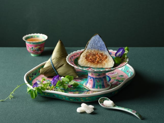 Nyonya Blue Pea Rice Dumpling