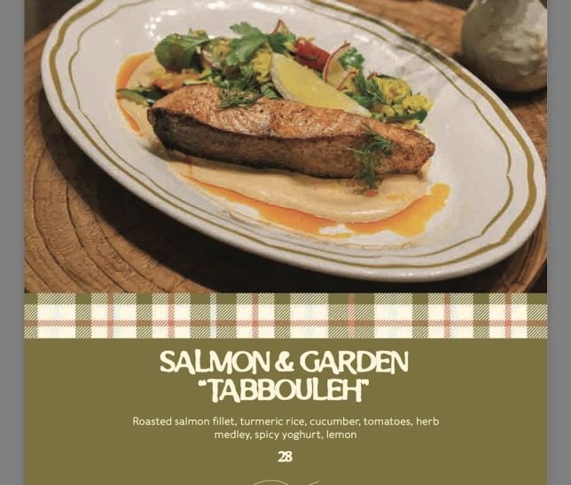 Menu of Park Side Cafe in Botanic Gardens 