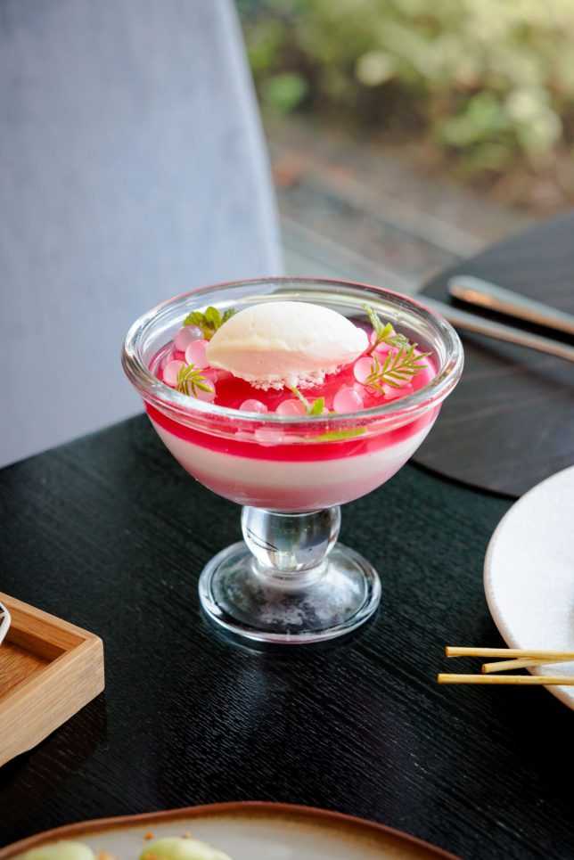 Racines - Feast of the Straits  -Rose Panna Cotte