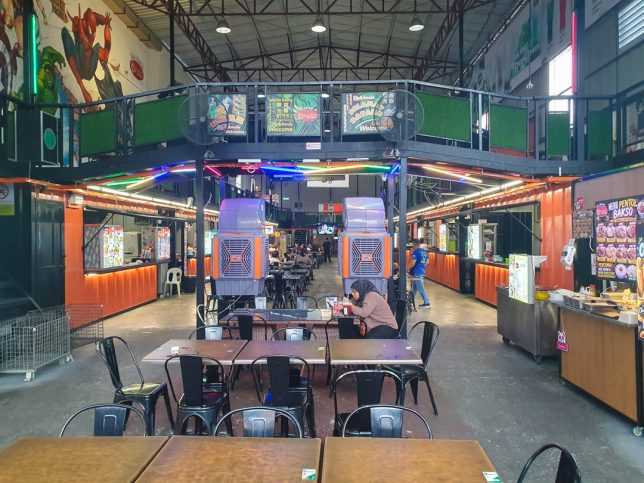 Take a Break at Popular Food Court, Container City 