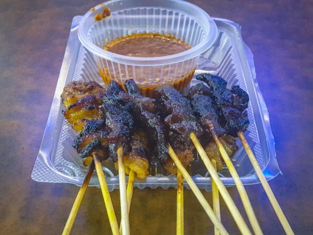Satay at Container City Popular Food Court, Miri