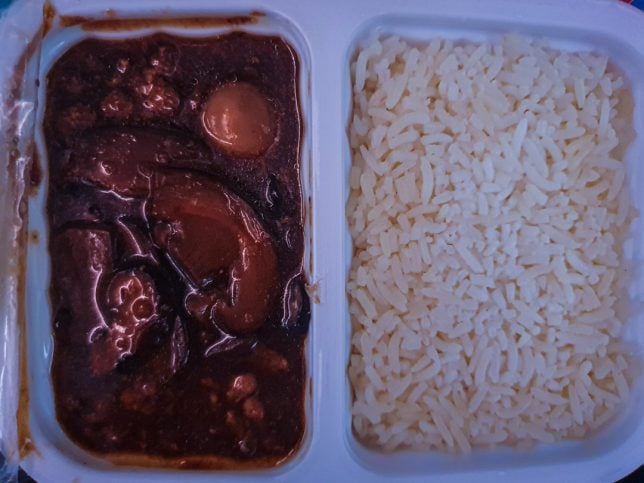 braised chicken with rice on Scoot