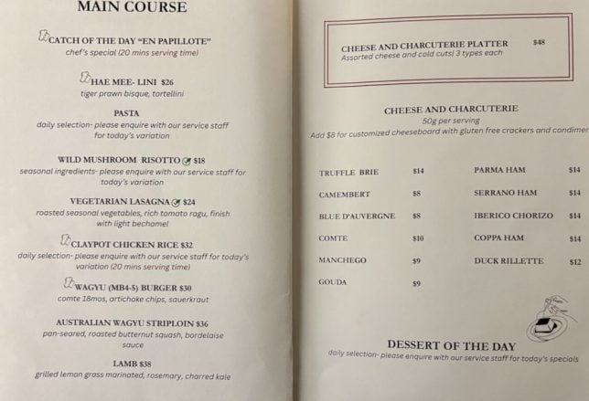 That Wine Place Holland Village menu