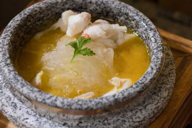 Bird’s Nest with Crab Meat in Hairy Crab Stock 