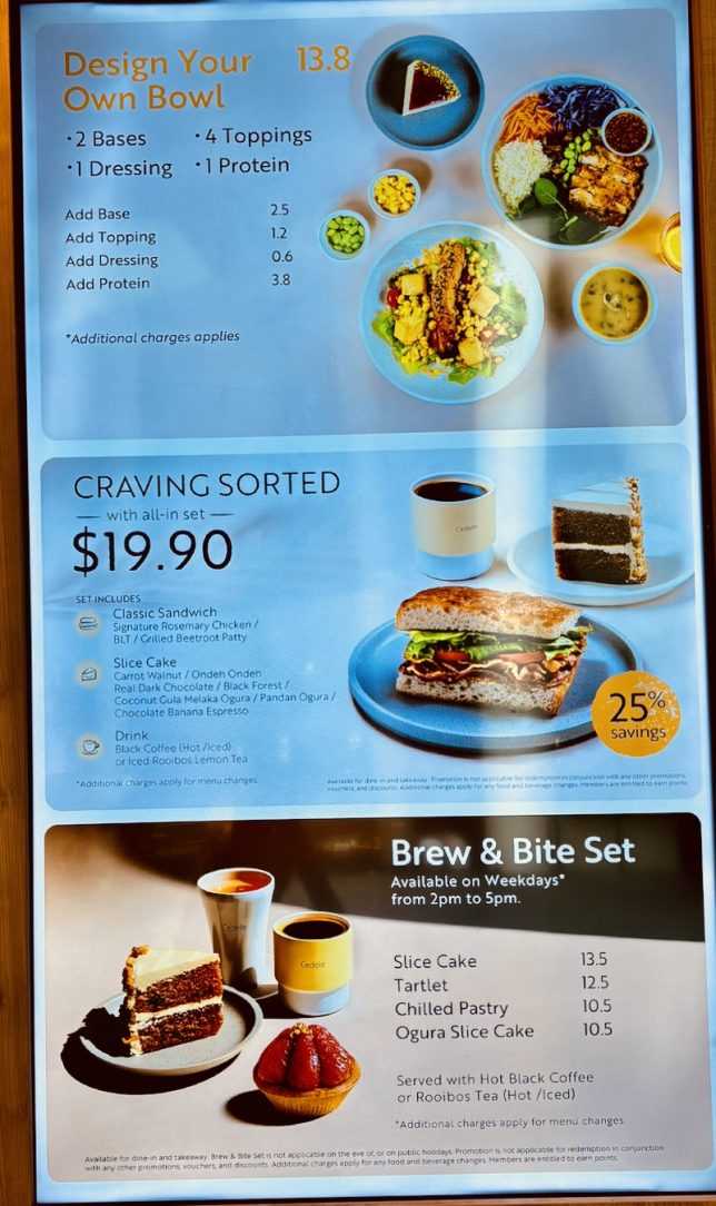 DYOB Salad at Cedele Star Vista $13.80 Healthy Lunch