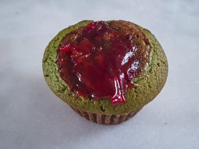 Matcha Strawberry muffin