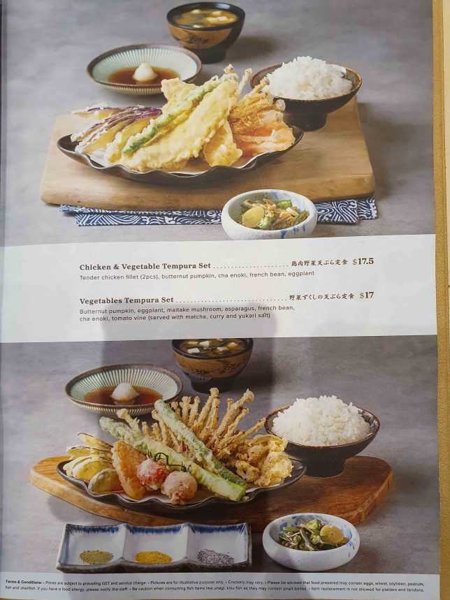 Menu of Tempura-EN