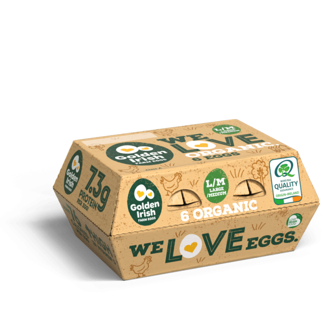 Golden Irish 6 Egg Organic