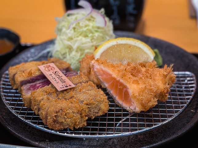 Sirloin & Salmon Lunch Set