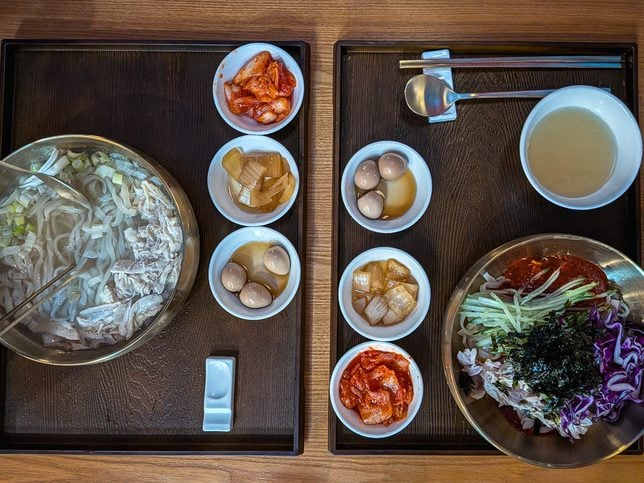 Kimpson’s Table - kalguksu noodle bowls with side dishes
