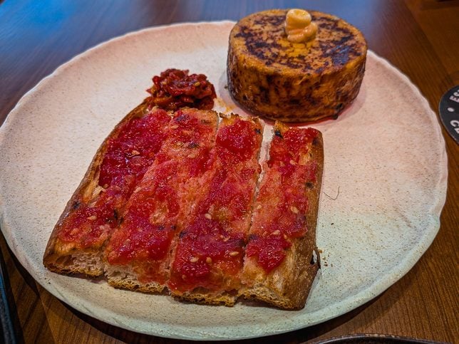 Spanish Omelette with Coca Bread a