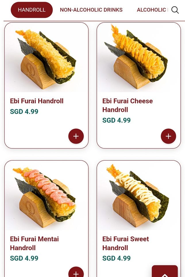 Menu of Sushidan Parkway