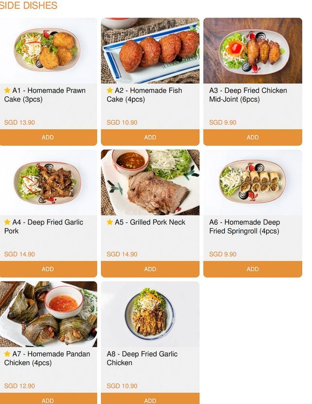 Little Elephant SG Thai Bistro Menu