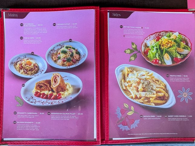 Martina's Kitchen - Western Menu