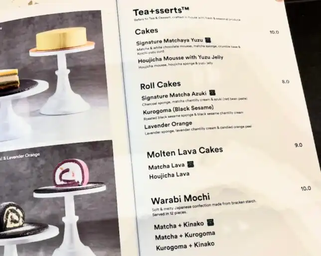 Matchaya Tiong Bahru Menu