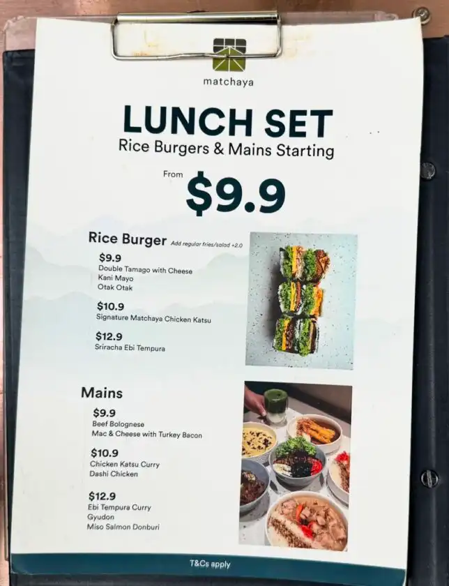 Matchaya Tiong Bahru Lunch Set